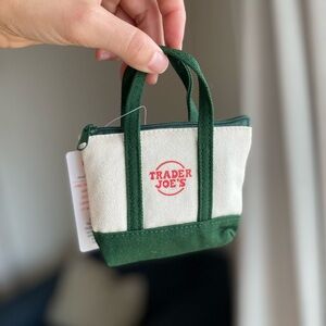 Trader Joe's Canvas Micro Tote with Grocery Bag - Green